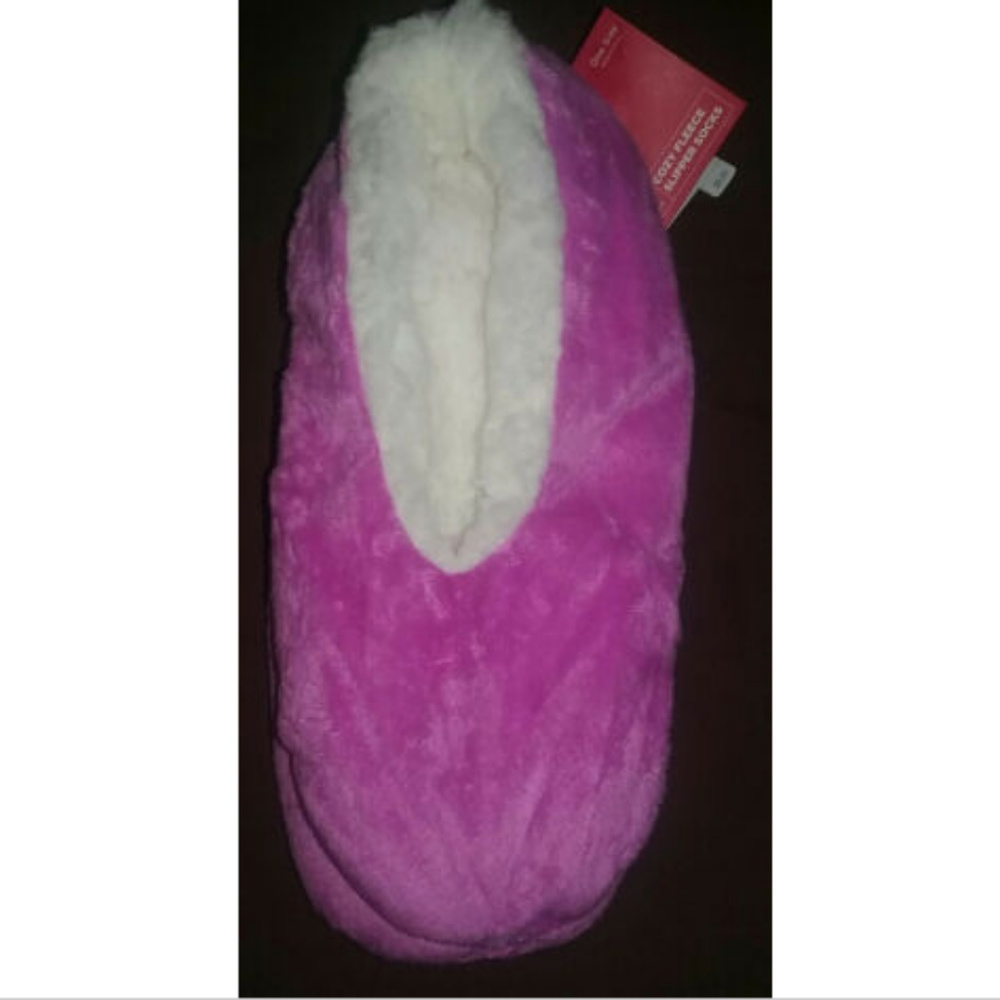 Women's One Size Fits All Cozy Fleece Slipper Sock
